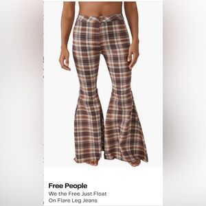 We The Free Multicolor Plaid Flare Pants